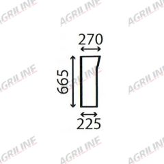 Cab Glass-RH Lower Front- Green Tint suitable for Deutz -  1422940