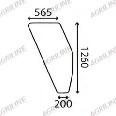 Cab Glass- Curved RH Door, Green Tint suitable for Fiat -  5130884