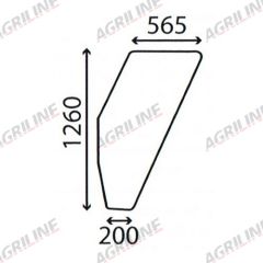 Cab Glass- Curved LH Door, Green Tint suitable for Fiat -  5130883