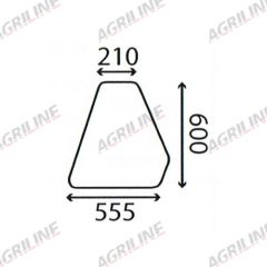 Cab Glass-Curved RH Side Window- Green Tint suitable for Fiat -  5120189