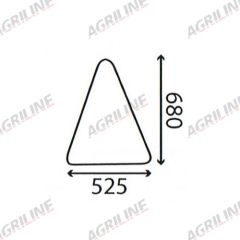 Cab Glass- Curved LH Side Window- Clear suitable for Fiat -  5108674