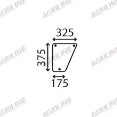 Cab Glass- Lower Front- Clear suitable for John Deere -  L57280