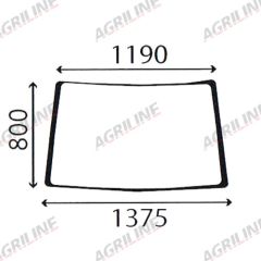 Cab Glass- Front Window- Green Tint suitable for John Deere -  R114807