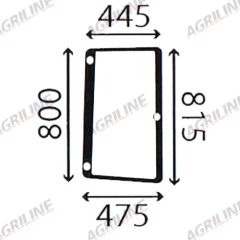 Cab Glass- RH Side Window- Green Tint suitable for John Deere -  R96193