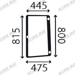 Cab Glass- LH Side Window- Green Tint suitable for John Deere -  R96194