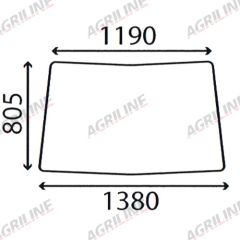 Cab Glass- Front Window suitable for John Deere - L171336