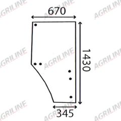 Cab Glass- RH Door- Green Tint suitable for John Deere - L169103