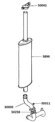 Exhaust Elbow suitable for Massey Ferguson -  1690590M1