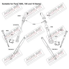 Link Arm suitable for Ford &amp; Fordson -  81844495  C7NN555C  C7NN555K