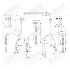 Compact Tractor 3 Point Linkage Set