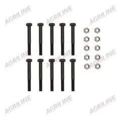 Implement Shear Bolts M8 x 70mm &amp; Nuts (Pack 10)