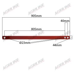 Rigid Stabiliser Bar suitable for Massey Ferguson -  