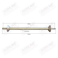 Round Linkage Bar (Cat. 2) with Fixed Cups