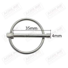 Round Linch Pin: 4mm Ø x 35mm (5 Pack)