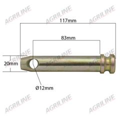 Metric Top Link Pin (20mm)