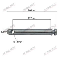 Top Link Pin (Cat. 1) suitable for Ford &amp; Fordson -  1934719  81717142  E381T9