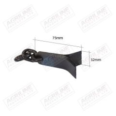 Flail Chain &amp; Blade Assembly  3 Link