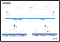 Drag Link Tube &amp; Track Rod Assembly suitable for Ford &amp; Fordson -  C5NN3A319A