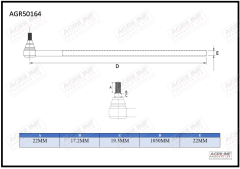 Drag Link suitable for Ford &amp; Fordson -  81825596  D0NN3307A