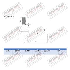 Track Rod End suitable for Massey Ferguson -  3443036M91
