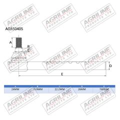 Track Rod End suitable for Massey Ferguson -  3475945M91  3901824M91