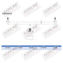 Track Rod Assembly suitable for Massey Ferguson -  885549M91