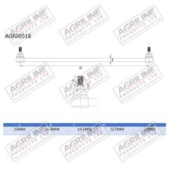 Track Rod Assembly suitable for John Deere -  AL38644