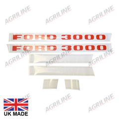 &quot;Decal Set - Ford 3000 &quot; suitable for Ford &amp; Fordson -  
