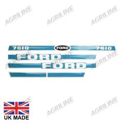 Decal Set - Ford 7610 suitable for Ford &amp; Fordson -  EBPN16605HA  83928794