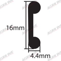 Bonnet Rubber Kit suitable for Ford &amp; Fordson -  44705-S