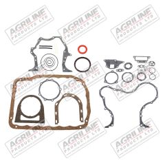 Bottom Gasket Set w/ Oil Seals suitable for Ford &amp; Fordson -  81813951  81804046  83959841