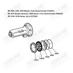 Brake Disc - 3617652M91 suitable for Massey Ferguson - 3617652M91 4312244m1 3795499m1