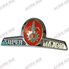 Front Badge Chrome &amp; Orange suitable for Ford &amp; Fordson -  