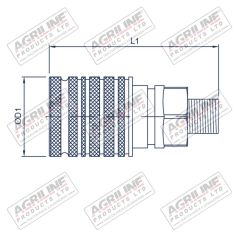 Quick Release Break-Away Coupling 1/2&quot; Female