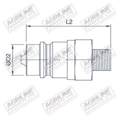 Quick Release Break-Away Coupling 1/2&quot; Male