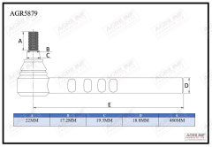 Track Rod End- Left Hand Inner Slotted suitable for Ford &amp; Fordson -  81802849  83926261  C5NN3278A