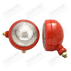 Headlight - Side Mounting (Pair) Red suitable for Massey Ferguson -  