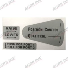 Decal- Position Control suitable for Ford &amp; Fordson -  