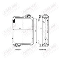 Radiator 222890A4 suitable for McCormick -  
