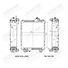 Radiator suitable for Case International -