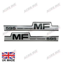 Decal Set - Massey Ferguson 595 suitable for Massey Ferguson -  1698132M1  1698133M1  3900329M91