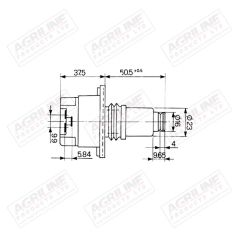 Floor Switch - Dual Power Early Type suitable for Ford &amp; Fordson -  83958354  E2NN7Z155BD