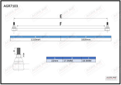 Drag Link suitable for Massey Ferguson -  884797M91