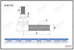 Track Rod End suitable for Massey Ferguson -  40188  886802M91