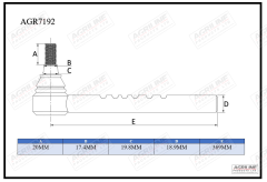 Track Rod- Outer suitable for Massey Ferguson -  881736M92  898050M91