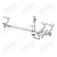 Brake Pedal Cross Shaft suitable for Ford &amp; Fordson -  E27N2867A