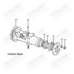 Trumpet Housing Gasket Major Power Major Super Major suitable for Ford &amp; Fordson -  