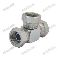 Hydraulic Tee Adaptor 1/4" BSP Female - 1/4" BSP Female - 1/