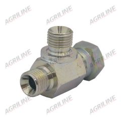 Hydraulic Tee Adaptor 1/4" BSP Male - 1/4" BSP Female - 1/4"