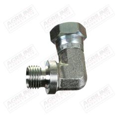 Hydraulic Adaptor 1/4" BSP Male - 1/4" BSP 90 Compact Female